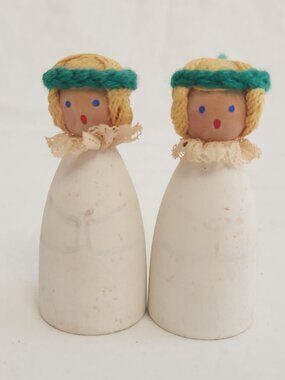 Wooden Peg Angel Doll Swedish Figurines